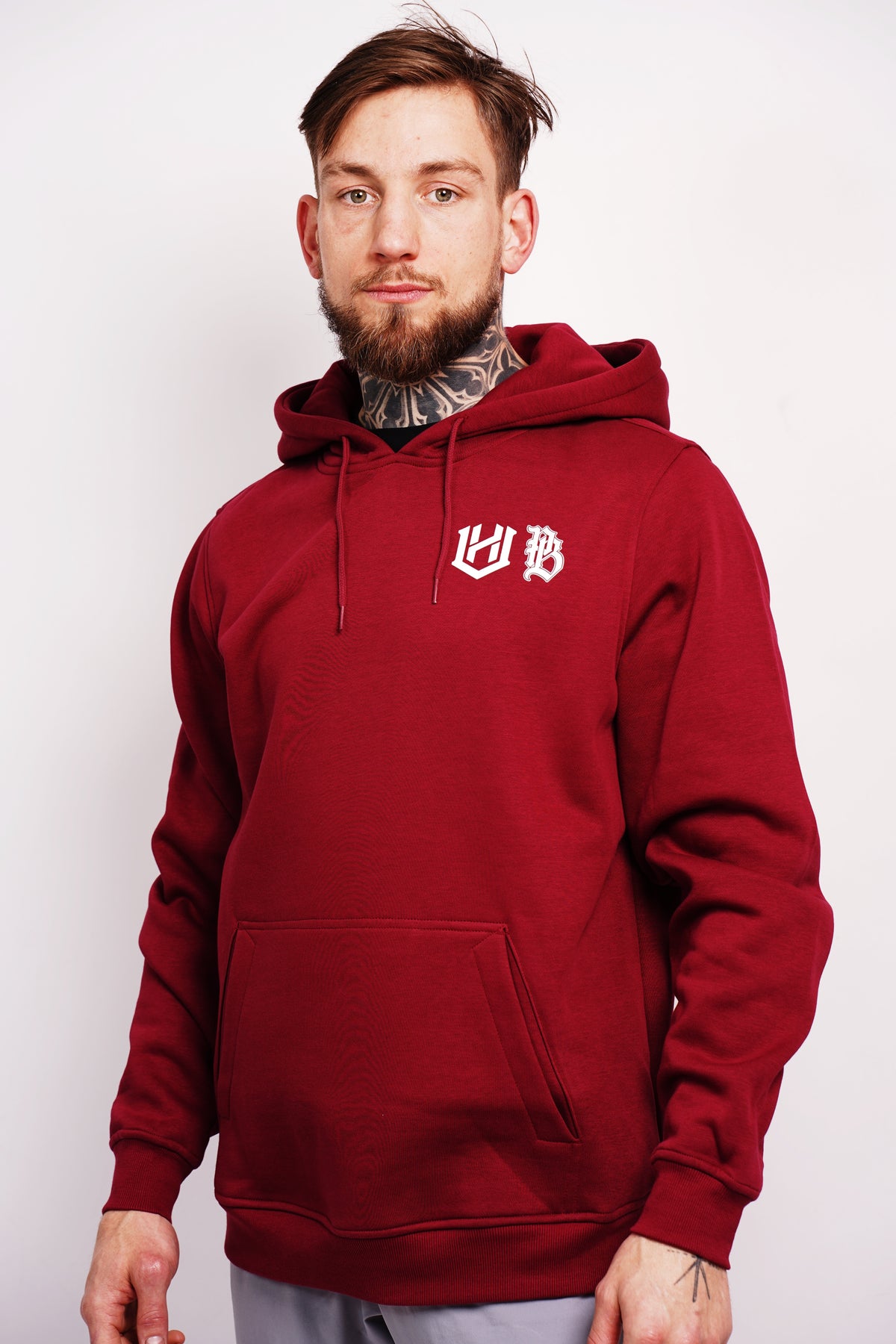 Demonic Samurai Hoodie (burgundy red)