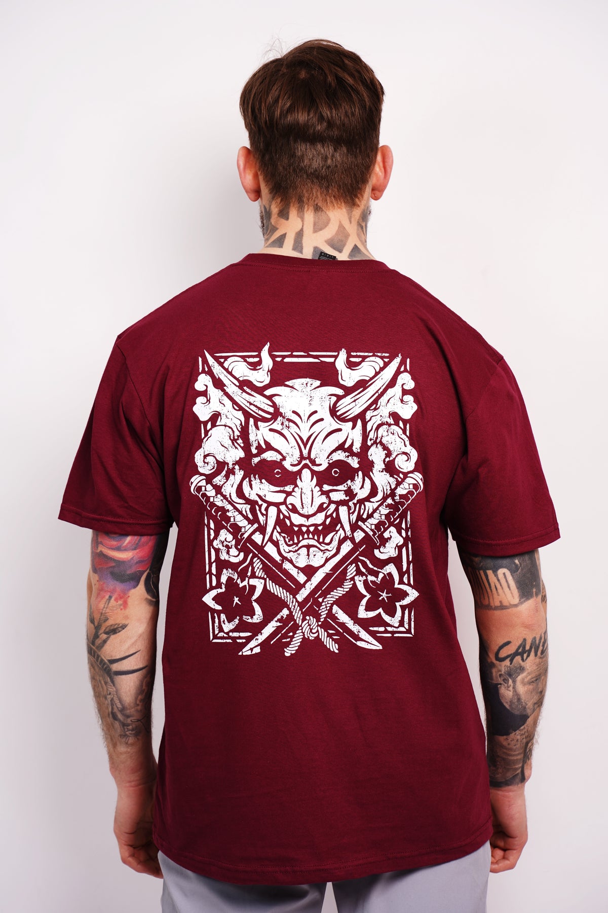 Demonic Samurai T-shirt (burgundy red)