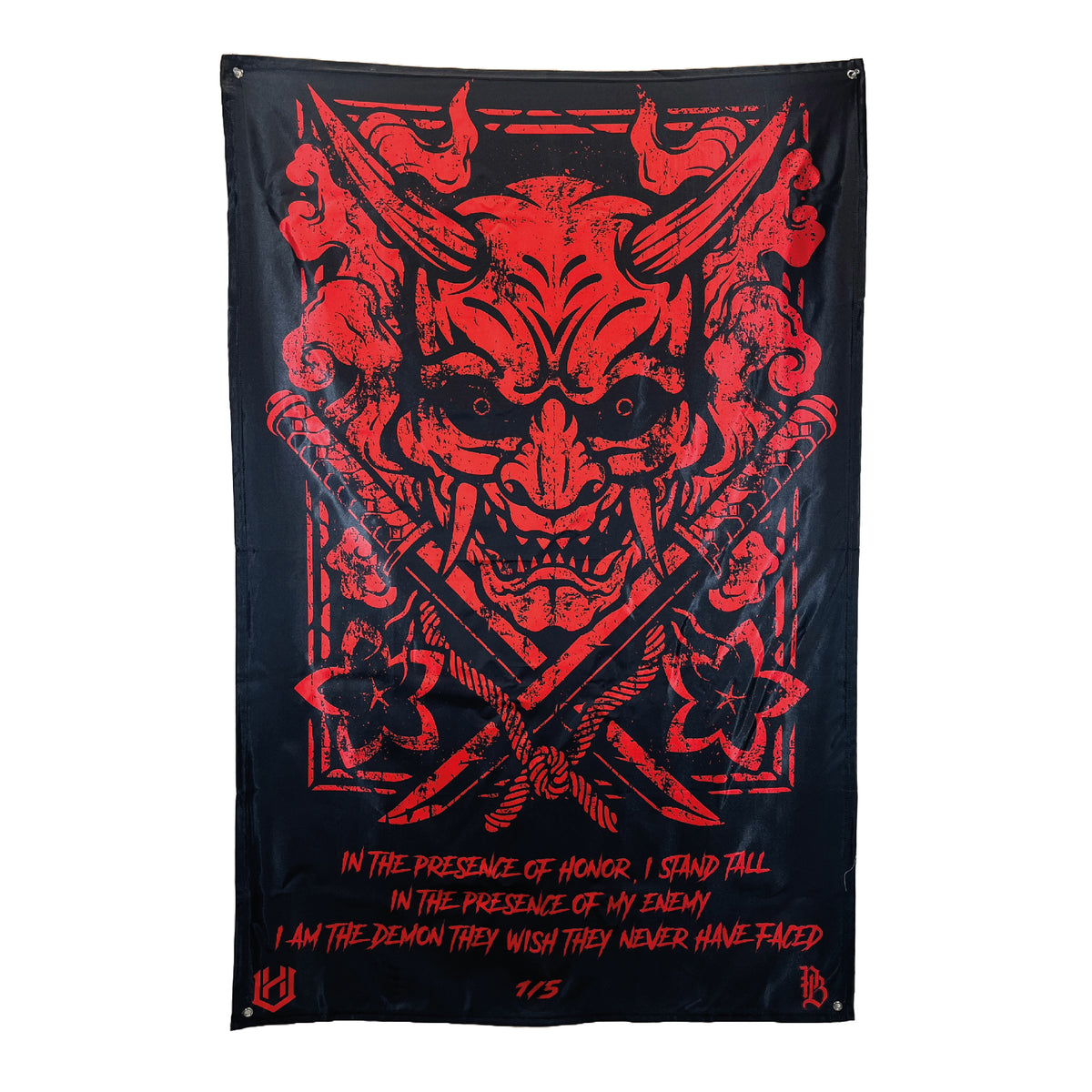 Demonic Samurai Flag (black)